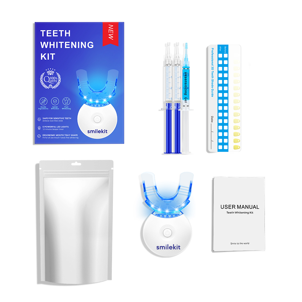 Teeth Whitening Mouthwash - Zestaw do wybielania zębów - 5-krotny