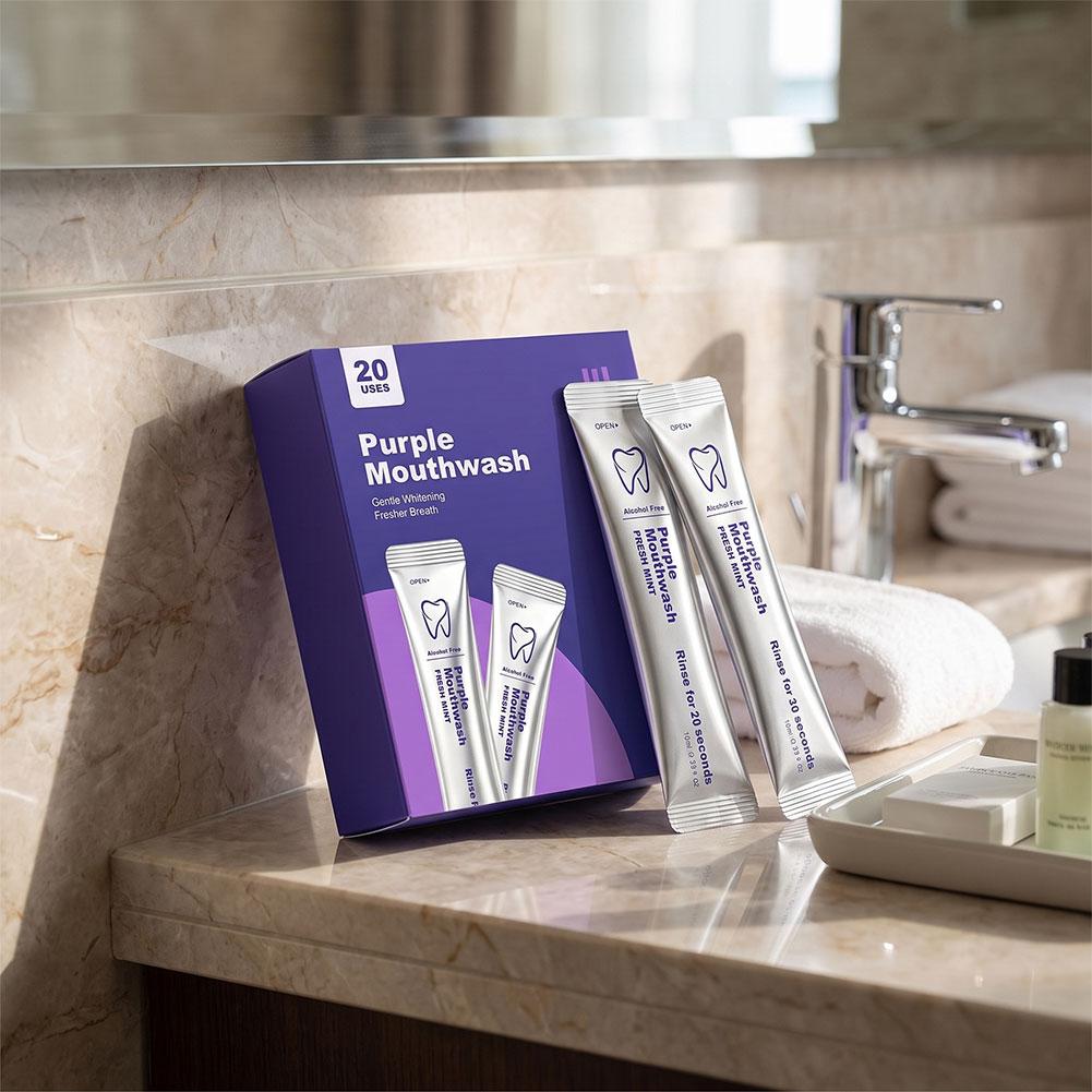 Fioletowy płyn do płukania jam – Teeth Whitening Mouthwash recenzja i cena